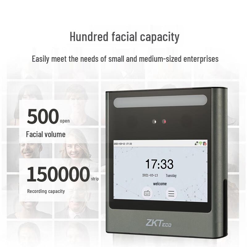 ZKTECO xFace360 Dynamic Facial Recognition Terminal CN plug (adapter included)