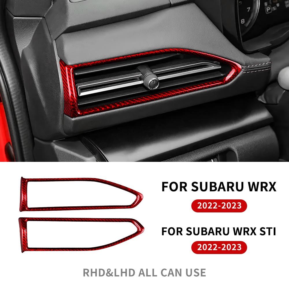 Real Hard Carbon Fiber Sticker For Subaru WRX/ WRX STI 2025 2025 2025 Car Central Control Side Air Outlet Dry Carbon Accessories