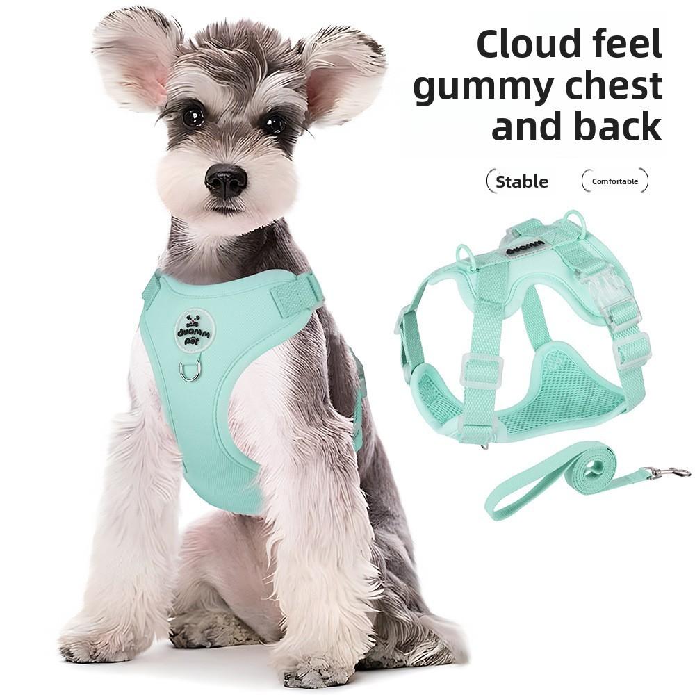 Pet Vest Harness For Small Dogs Polyester No Stretch With Adjustable Sizes For Puppy Walking