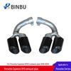Black Stainless Steel Quad-Outlet Tailpipe for Porsche Cayenne 9Y0 E3 Exhaust Modification