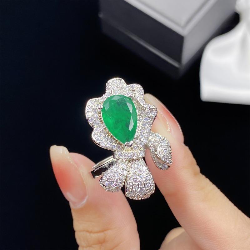 Sace Gems Clássico liga de cobre zircão anel brincos pingente colar conjuntos de jóias presentes festa de casamento