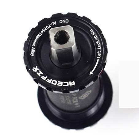 

Aceoffix Square Tapered Titanium Bottom Bracket for Brompton, Black