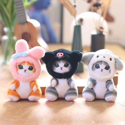 Cute Shark Cat Pendant Plush Toy Doll Kitten Bag Hanging Keychain Doll Doll