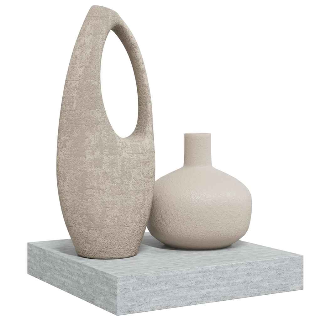 Vidaxl Wisząca Półka Ścienna, Szarość Betonu, 23 X 23,5 X 3,8 Cm, Mdf