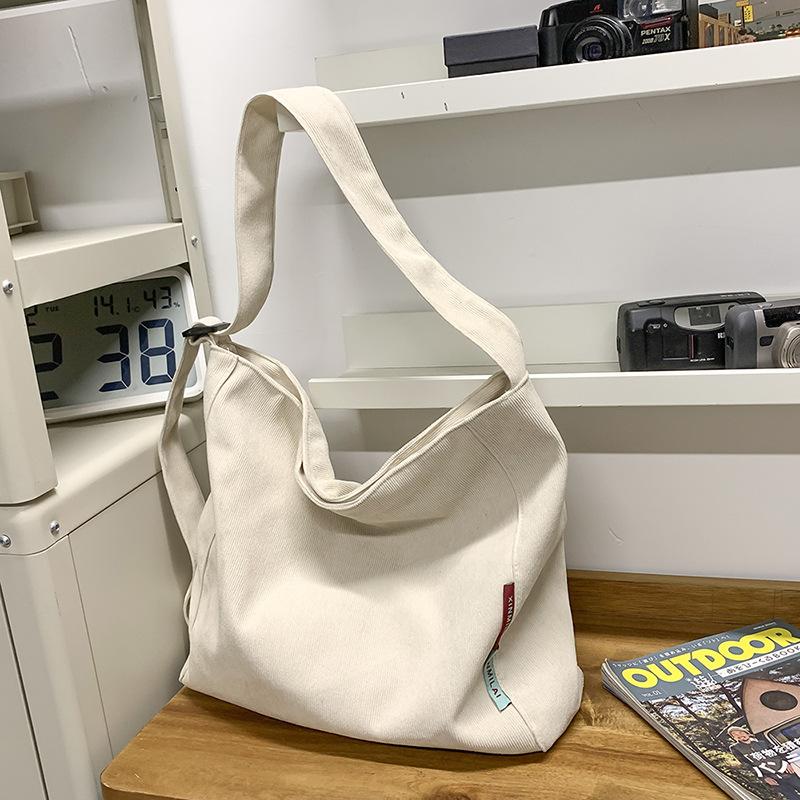 Crossbody Bag Women's Large Capacity Canvas Bag Student Class Commuter Shoulder Bag