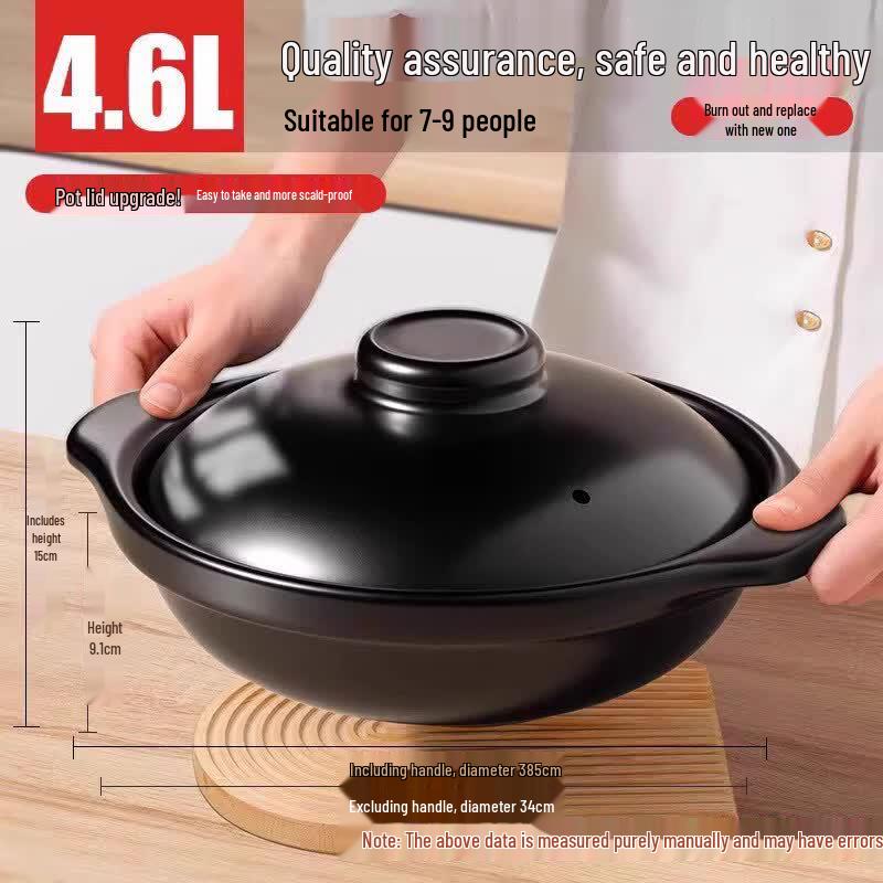 

4.6L High-Temperature Ceramic Stew Pot
