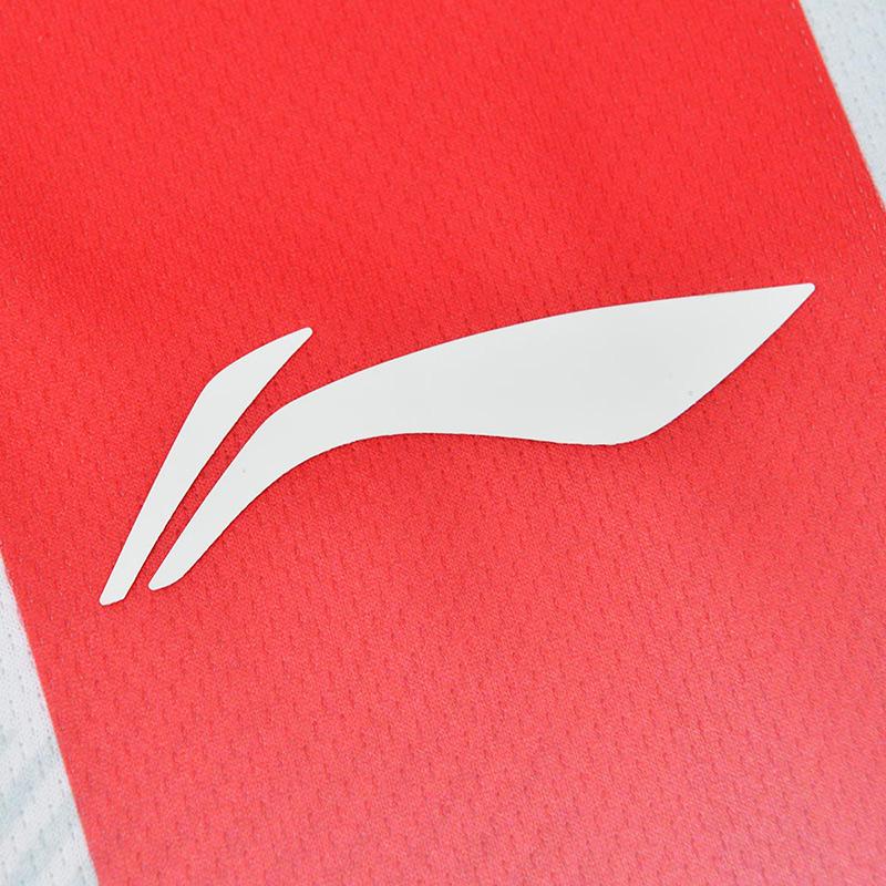 Li-Ning Geometric Striped Color Block V-Neck Short Sleeve Solid Color Versatile Shorts Casual Sports Set Unisex sets AAYU269-2+AKSU789-3