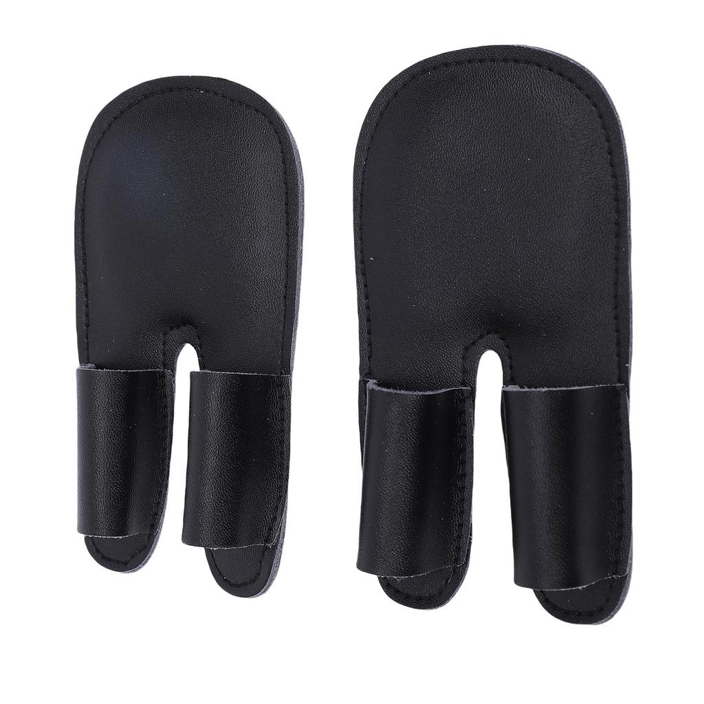 2pcs Baseball Finger Guard PU Leather Thickened Palm Shock Absorbing Sports Finger Sleeve Outdoor Training   Gear