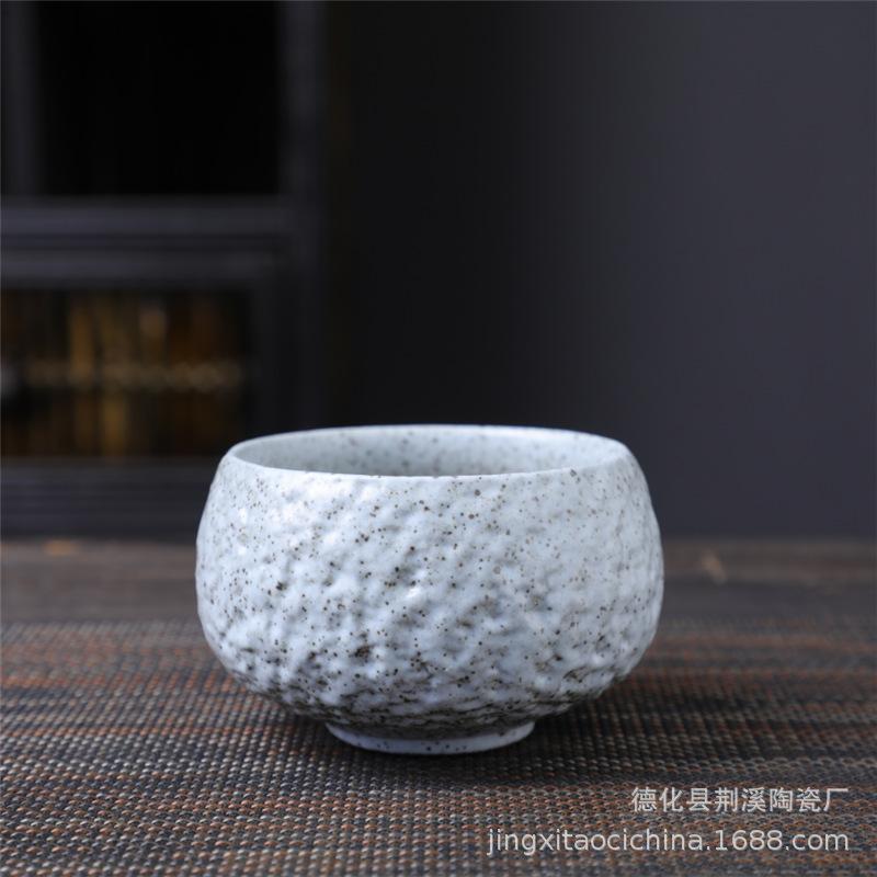 Ceramic Master Cup Kung Fu Teacup Retro Ceramic Cup Outdoor Camping Cup Household Coarse Pottery Tea Cup