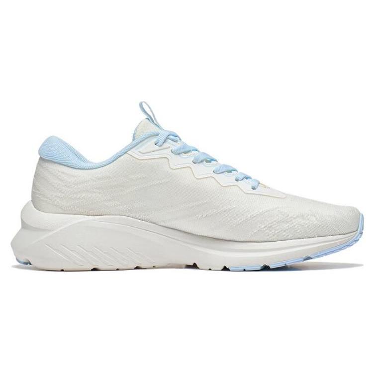 Li Ning YunQue Fabric Slip Resistant, Abrasion Resistant, Breathable Low top Running Shoes Women's White Blue ARST034-3