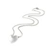 Les Trésors De Lily [J0078] - White 'Love' Steel Necklace
