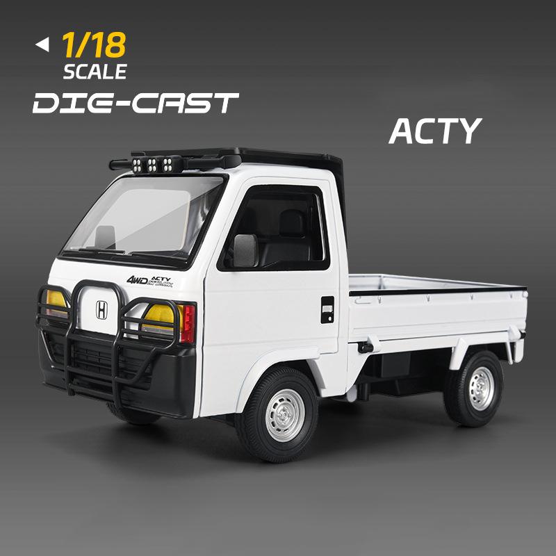 1:18 Hondas ACTY Picku Alloy Model Car Toy Diecasts Casting Sound and Light Car Toys For Children Vehicle ahx256