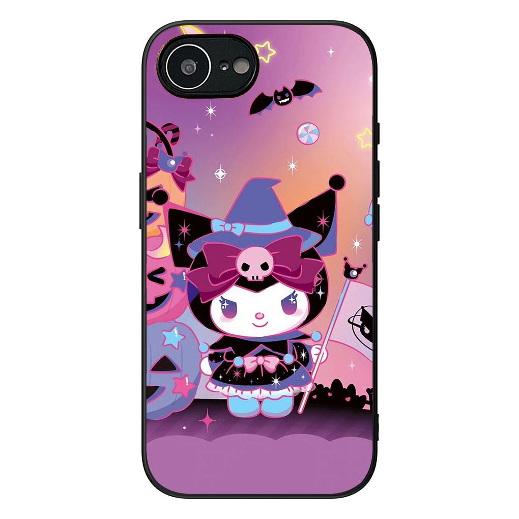 Soft Cover for Apple iPhone 13 12 Mini XS 11 Pro Max 7 8 Plus XR SE 2022 2020 SE3 Coque Phone Case Lovely Kuromi Cartoon