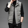 New Standing Collar Men Autumn Winter Fashionable Versatile Warm Sleeveless Top Jacket