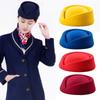 Fashion Stage Performance Beret Hat Cosplay Masquerade Party Airline Stewardess Caps Uniform Caps