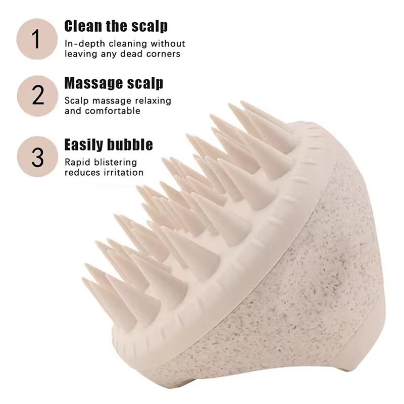 Shampoo Head Scalp Massage Brush Silicone Soft Skin Friendly Hair Washing Massager Comb SPA Massage Brush Beauty Hair Tool