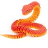 Realistic 3D Printed Snake Toy Multicolor Animal Simulation Model  Car Decoration