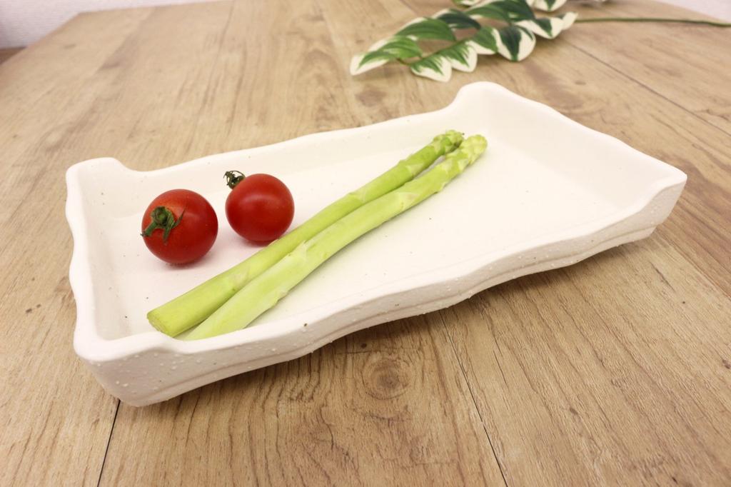 Castle Enterprise Mino Ware Japanese Cafe Series [Oden & Yakitori Plates] White Bizen, Set of 10