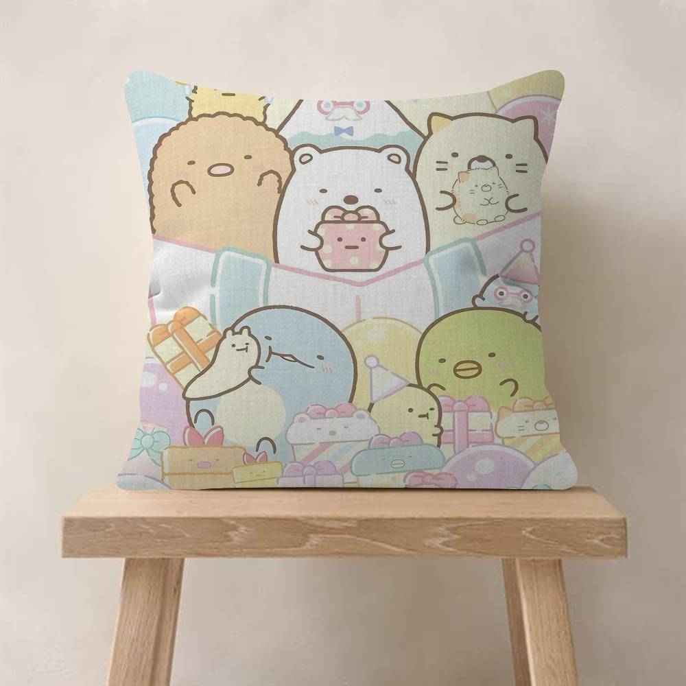 Cartoon Sumikko Gurashi Cool Cushion Cover x Polyester Sofa Cushions Decorative Throw Pillows Home Decoration Pillowcover