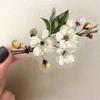 50 Retro Long Branch Flower Transparent PET Stickers - Double-Sided, Waterproof Decals for Journals, Phone Cases, and Computers. 50 Sheets.