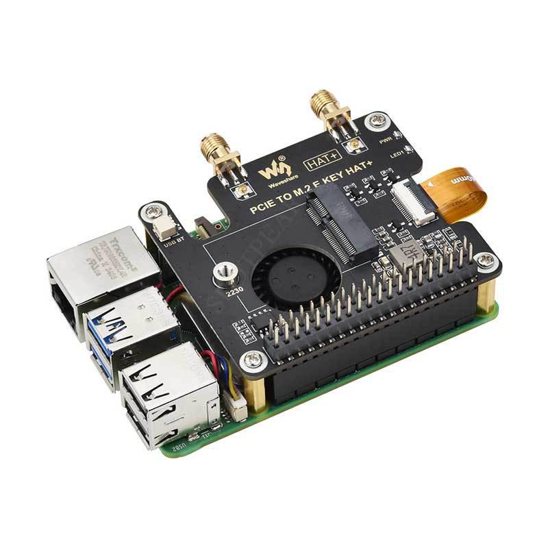 Raspberry Pi 5 M.2 E Key NGFF To PCIe Adapter Board for Wi-Fi 6/7