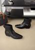 French new square head short boots, inner height increase, thin boots, foreign style