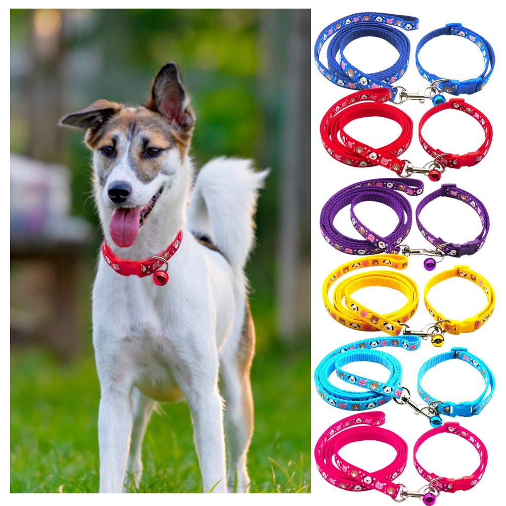 1.2M Pet Leash and Harness Set Dog Chain With Cute Cartoon Print for Small Cat and Dogs Out Walk Dog Leash Vest Pet Supplies