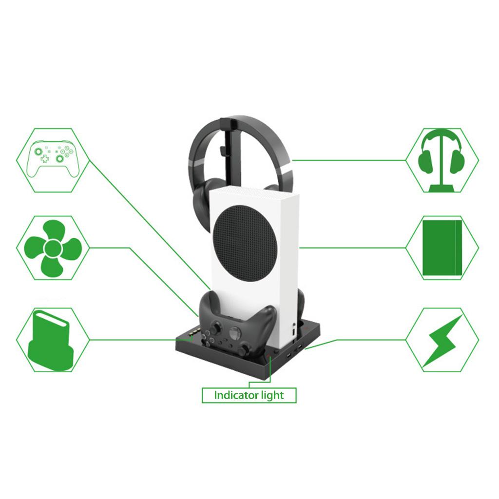 Verbesserte vertikale Ladestation mit Lüftern, kompatibel mit Xbox Series S, tolle Leistung
