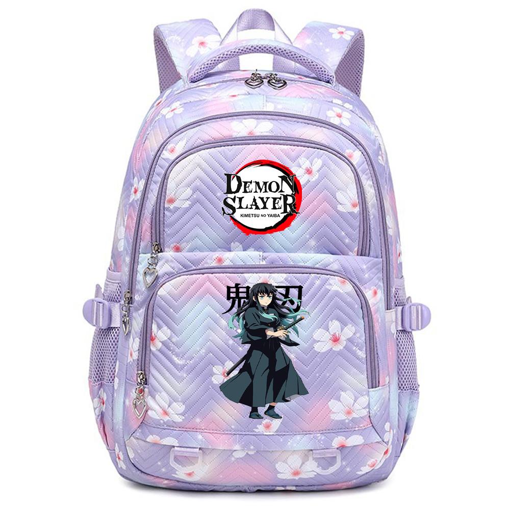 Anime Demon Slayer Printed Backpack Schoolbag Student Teenager Bookbag for Boy Girl Backpack Large Capacity Waterproof Travel Bag Mochila Rucksack