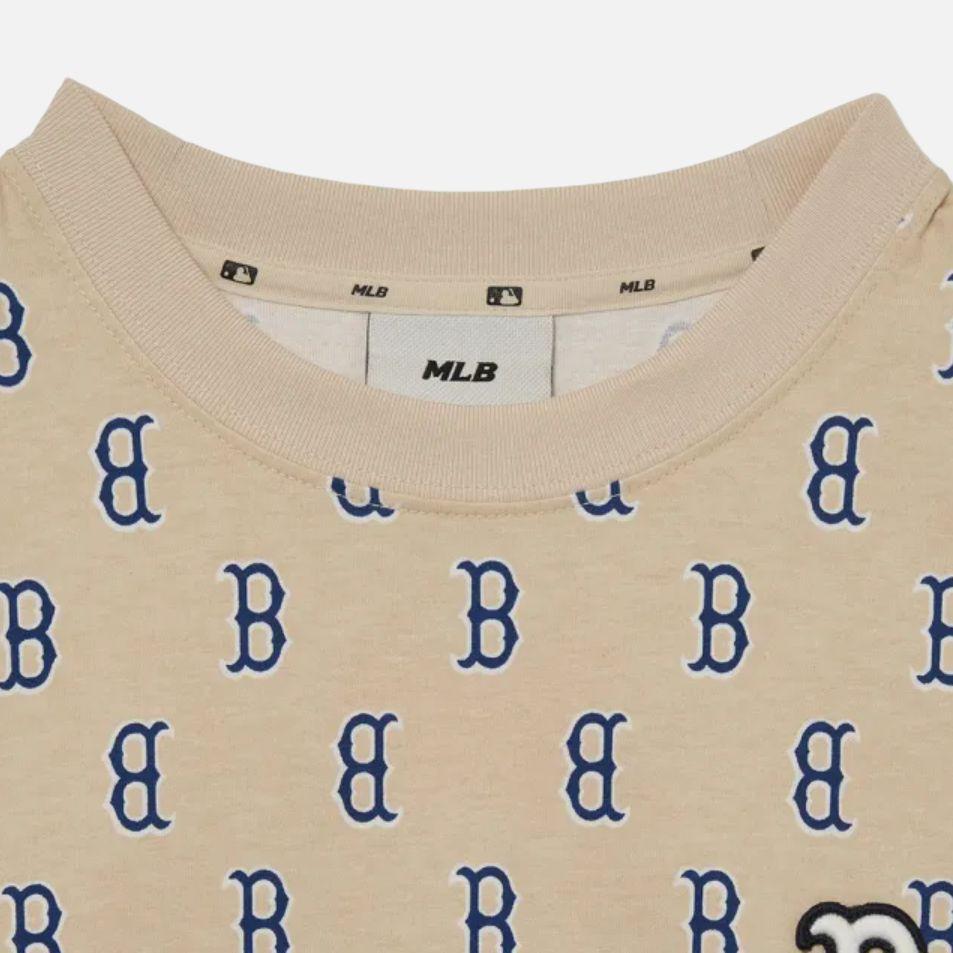 New MLB Short Sleeved Dress Women's Khaki 3FOPM0133-43BGL