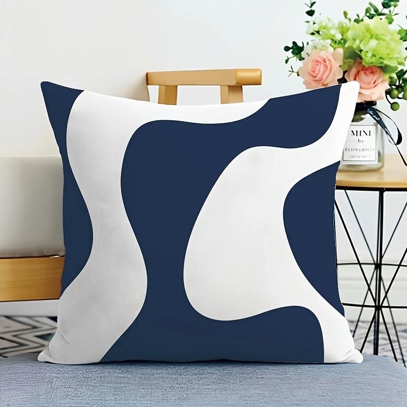 Heimdeko Abstraktes Geometrisches Muster Digitaldruckmuster Kissenbezug Für Sofa Schlafzimmer Auto Kissenbezug