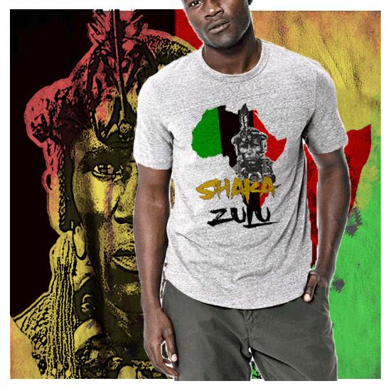 African King Shake Zulu Warrior  Marcus Garvey Melanin Pride Africa Roots Unisex T-Shirt XXXL