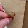 Xiaohongshu Vintage Exquisite Cross Line Finger Ring - Unique and Fashionable Design