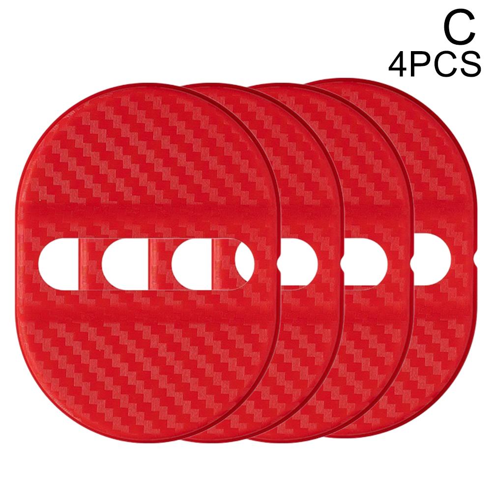 

Для замка двери автомобиля Пластиковая защитная накладка на замок двери автомобиля Подушка Втулка против ржавчины Автоаксессуары Стайлинг Молдинги 4 шт.