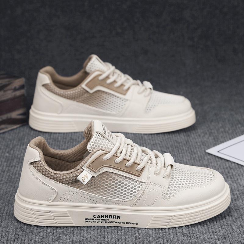 

Лето 2024 новые сетчатые кеды мужские большие сетчатые полые мужские туфли дышащие повседневные модные туфли студенты и подростки 39