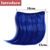 Synthetic Two-card Fixed Small Wig Bangs In Multi-colors Hair Extensions Natural Hair Accessories For Women Wear