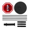 LED Flashing Stop Sign for Garage Parking Stop Sign with Bright Red LEDs and Adjustable Rod Maximize Safety and Stress