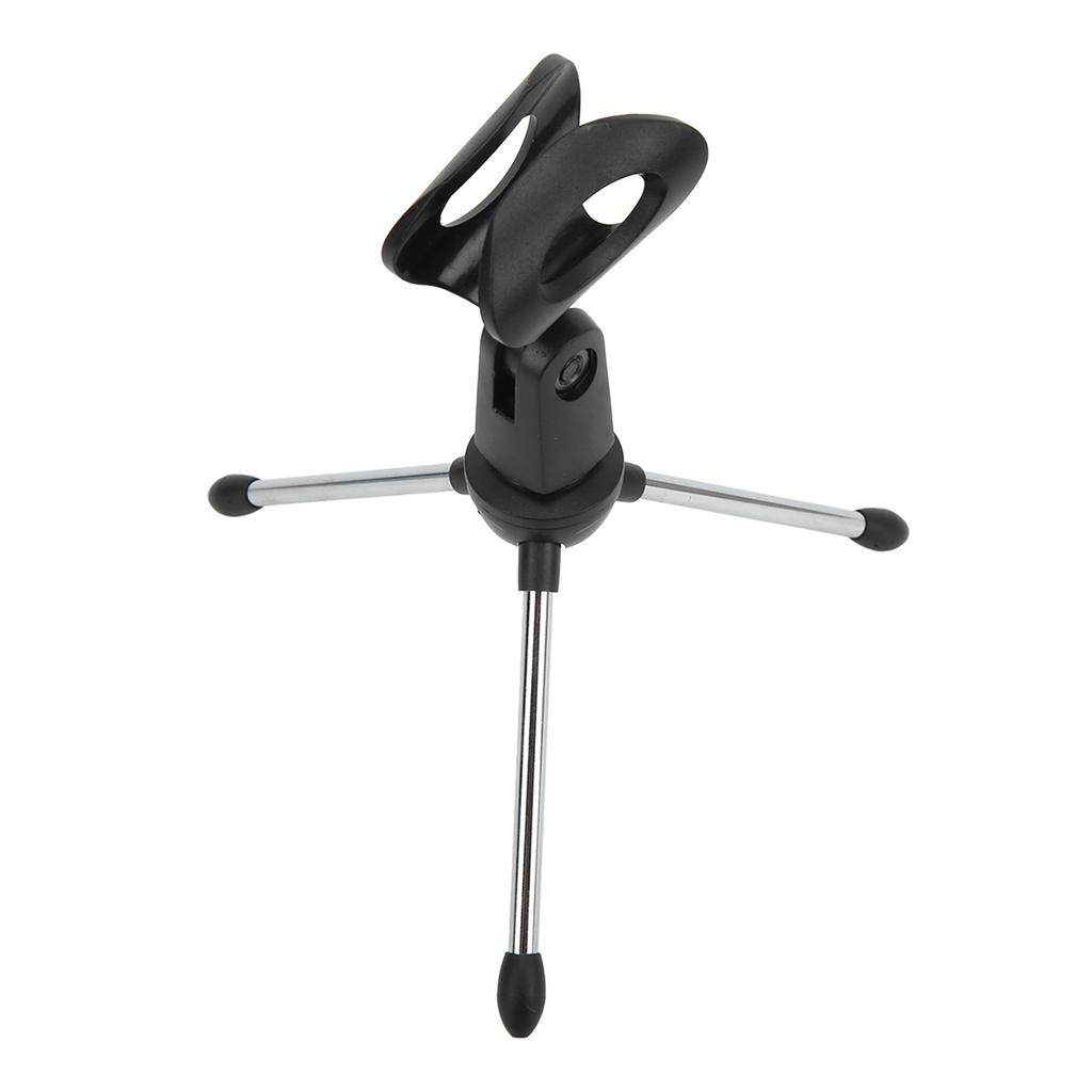 Desktop Microphone Mic Stand Holder Bracket Adjustable Table Microphone Holder with Mic Clip for Conference Live