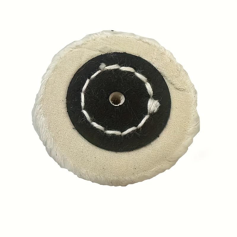 [Premium Polisher] Premium 1pc Fabric Polishing Wheel | White and Black Pads for Jewelry, Mirrors, and Power Tools, No Electricity Needed