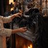 Schwarze Halloween-Girlande Dekoration, 1,8 m lang, für Haus- und Party-Dekoration
