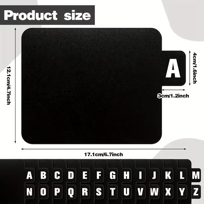 

26pcs A-Z Alphabet CD/DVD/Vinyl Dividers | Space-Saving File Storage Separator | Ideal for Music Albums, Home & Office Use