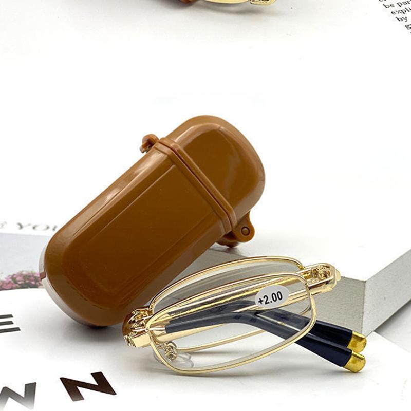 Okulary składane High Clear Anti-fatigue Ultra-light dla mężczyzn i kobiet Okulary do czytania z filtrem światła niebieskiego z etui