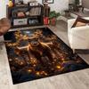 Deer with Lit Antlers In Forest Carpet for Living Room Bedroom Bedside Floor Mat Cloakroom Kids Playing Mat Area Rug Large Size
