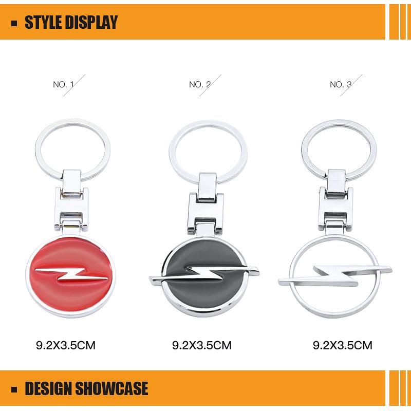 Alloy Keychain Holder Key Ring Pendant Gift for Opel Corsa D Astra Insignia Mokka Adam Combo OPC Vauxhall Vectra H G J Antara C