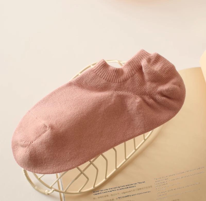 "Damen Baumwoll-Bootssocken mit Anti-Rutsch - Frühjahr & Herbst Kollektion, Dünn, Einfarbig"