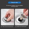 Bullet Core Push Type Stainless Steel Deodorant Plug Bathroom Basin Sink Pop Up Drain Stopper Kitchen Bathroom Faucet Accessorie