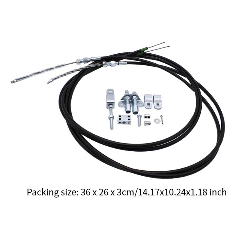 330-9371 Emergency Parking Brake Cable Set Simple Installation Automotive Accessories Handbrake Cable Assembly Universal