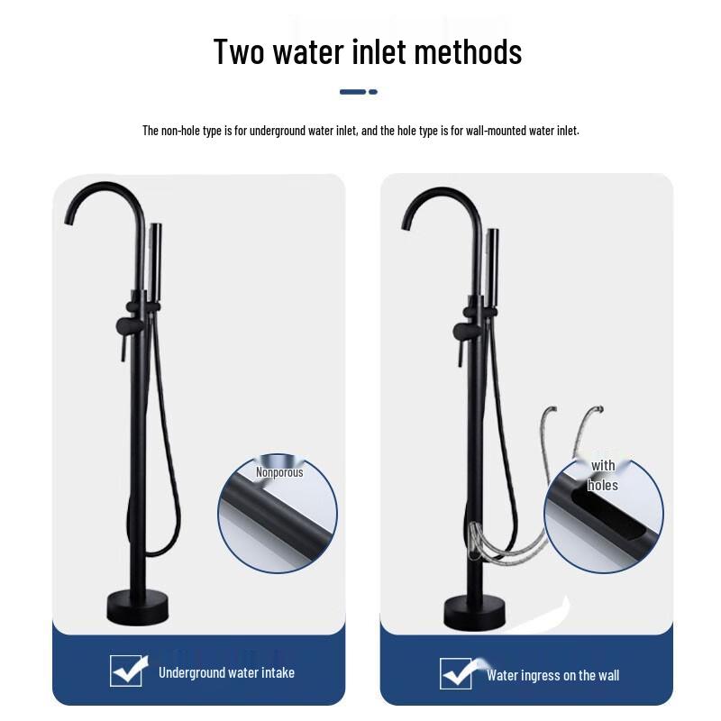 LY194 Brass Floor-Standing Bathtub Faucet