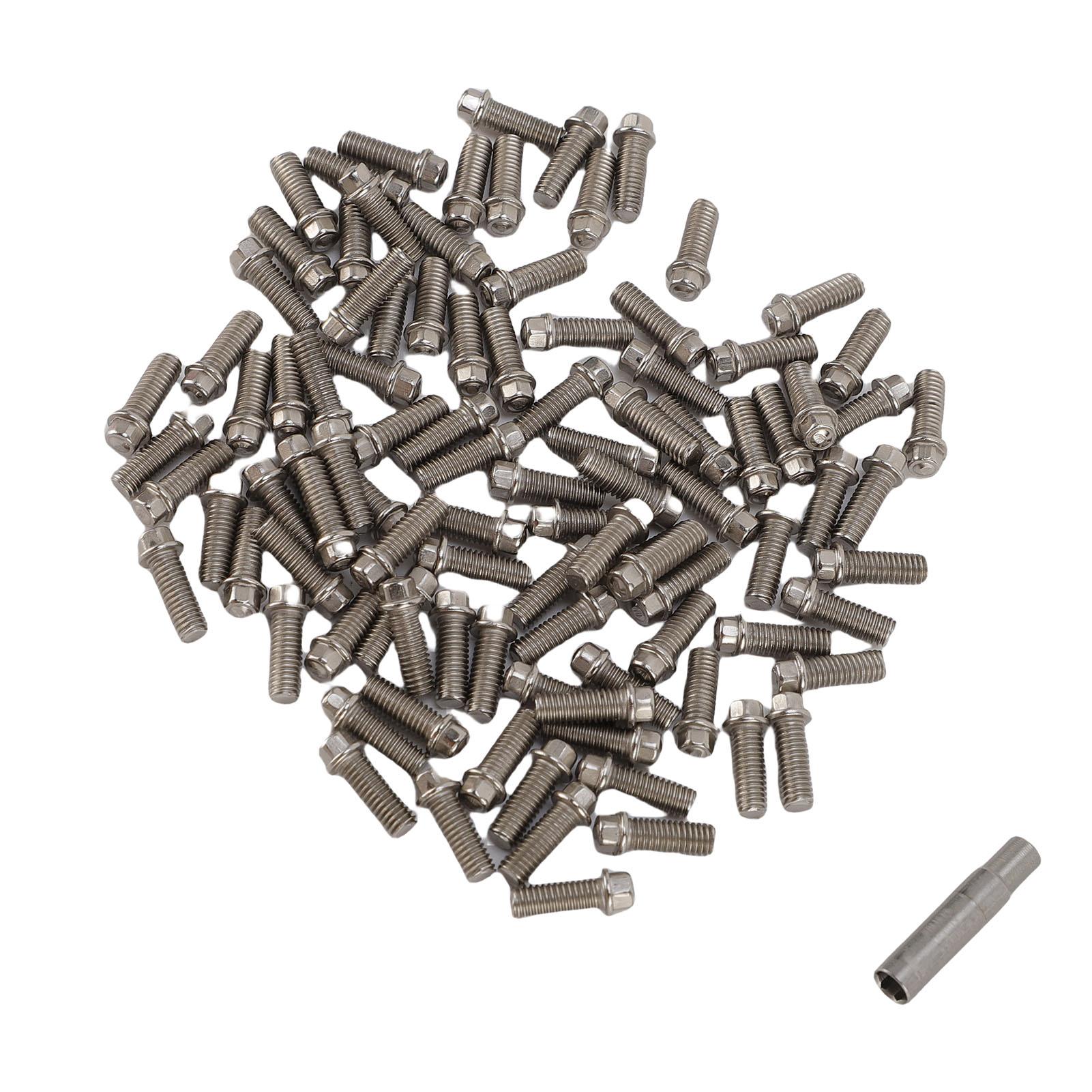 

100pcs RC Car M3 Hex Screws Set with Screwdriver Versatile Sturdy Alloy RC Outer Hex Screw Bolt