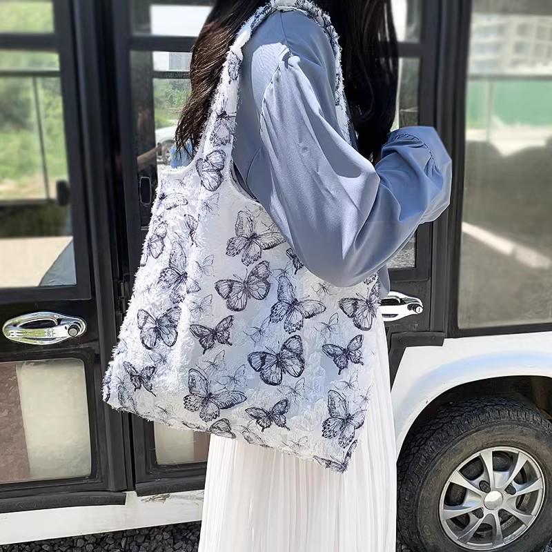 Korean Style Canvas Tote Bag - Large Capacity for Students